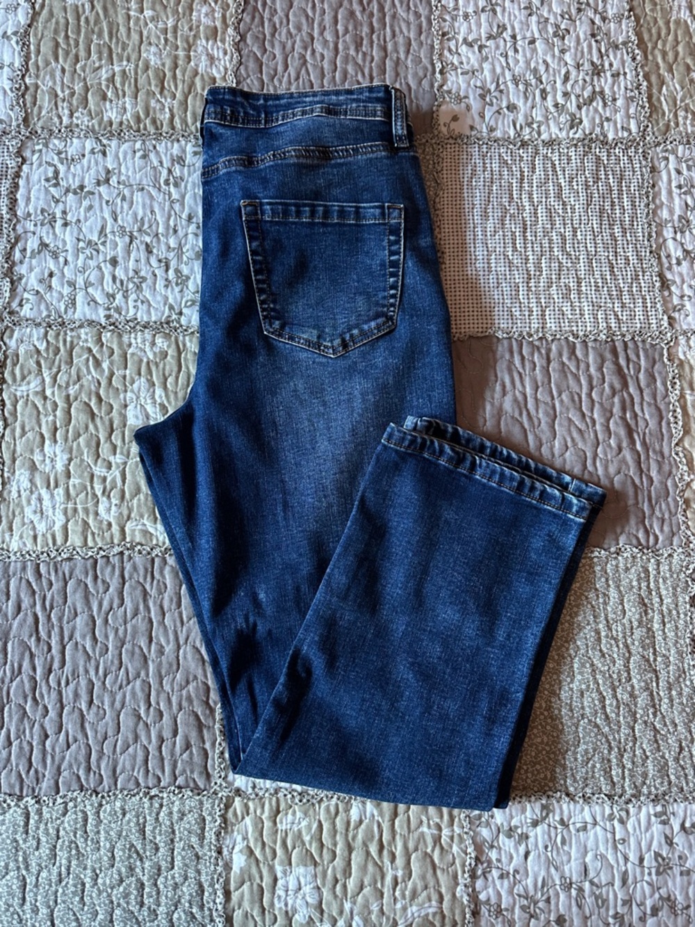 Simon Chang Women's Straight Leg Petite Jeans